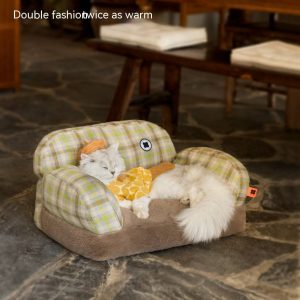 Cat Bed Self-Warming | Removable & Washable Winter Cat Nest