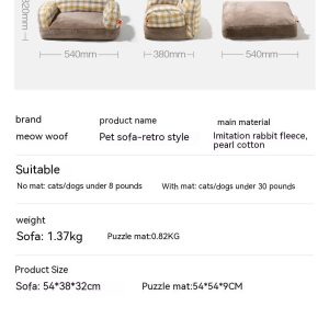 Cat Bed Self-Warming | Removable & Washable Winter Cat Nest