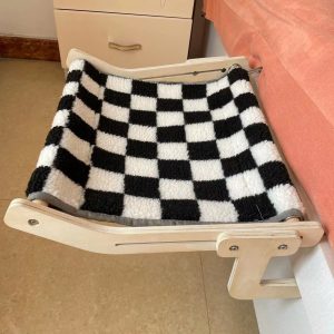 Hanging Cat Bed | Wooden Window & Balcony Perch