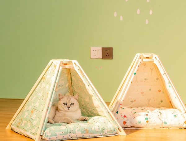 Dog Tent Bed | Removable Pet House with Cushion - Image 2