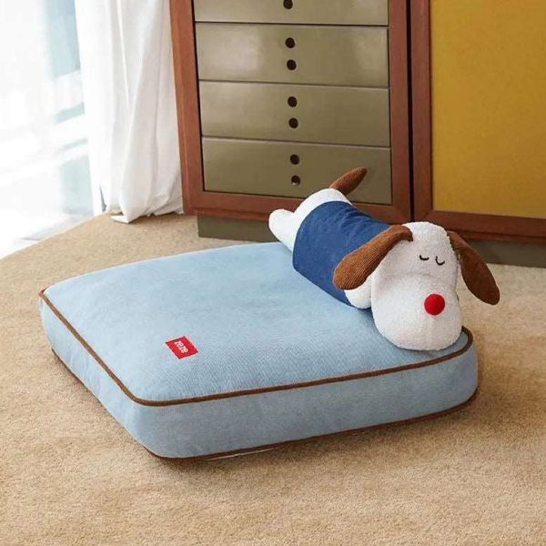 Puppy Denim Pet Bed – Cozy, Cute, and Durable - Image 3