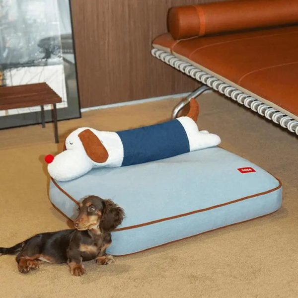 Puppy Denim Pet Bed – Cozy, Cute, and Durable - Image 5