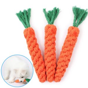 Carrot Dog Rope Toy | Durable Chew Toy