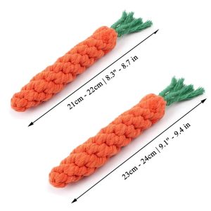 Carrot Dog Rope Toy | Durable Chew Toy