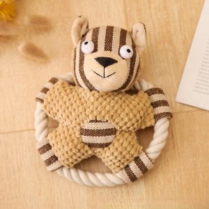 Dog Rope Toy | Pet Cotton Rope Toy with Sound
