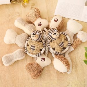 Dog Rope Toy | Pet Cotton Rope Toy with Sound