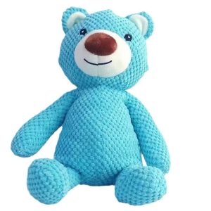 Large Squeaky Dog Chew Toys | Soft Plush Bear Shape