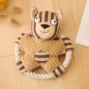 Dog Rope Toy | Pet Cotton Rope Toy with Sound