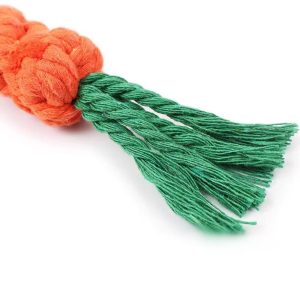 Carrot Dog Rope Toy | Durable Chew Toy