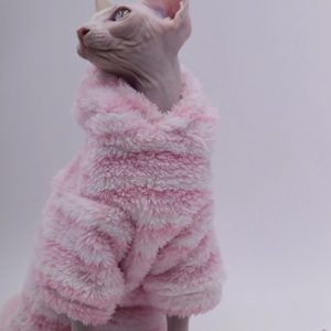 Mink Fleece Cat Cardigan | Warm Winter Jacket