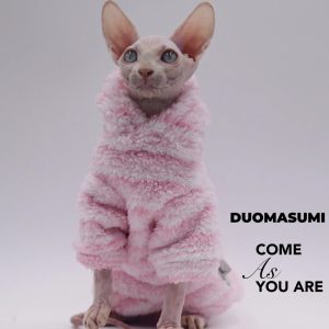 Mink Fleece Cat Cardigan | Warm Winter Jacket