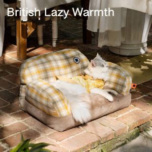 Cat Bed Self-Warming | Removable & Washable Winter Cat Nest