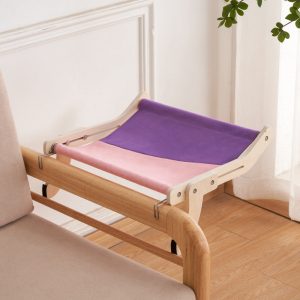 Hanging Cat Bed | Wooden Window & Balcony Perch