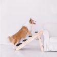 Foldable Wooden Pet Steps for Bed | 4-Storey Stairs & Ramp